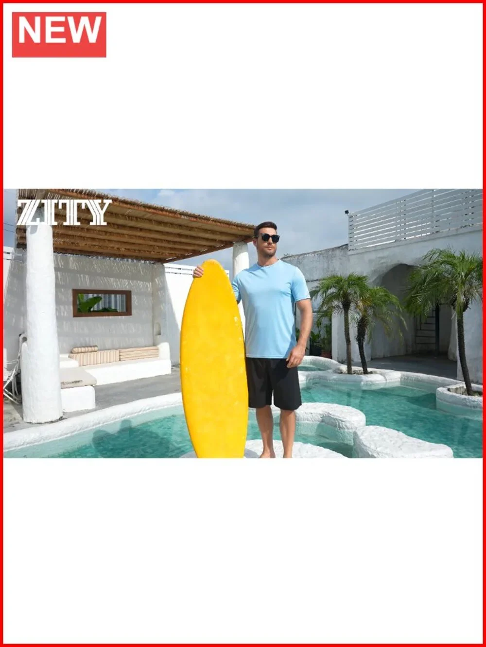 3 Pack Men's UPF 50+ Rash Guard Shirts Short Sleeve Sun Protection